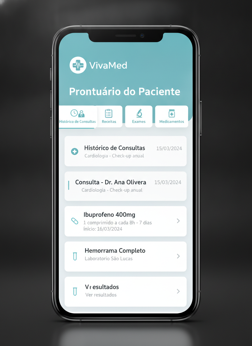 Tela 3 do app VivaMed