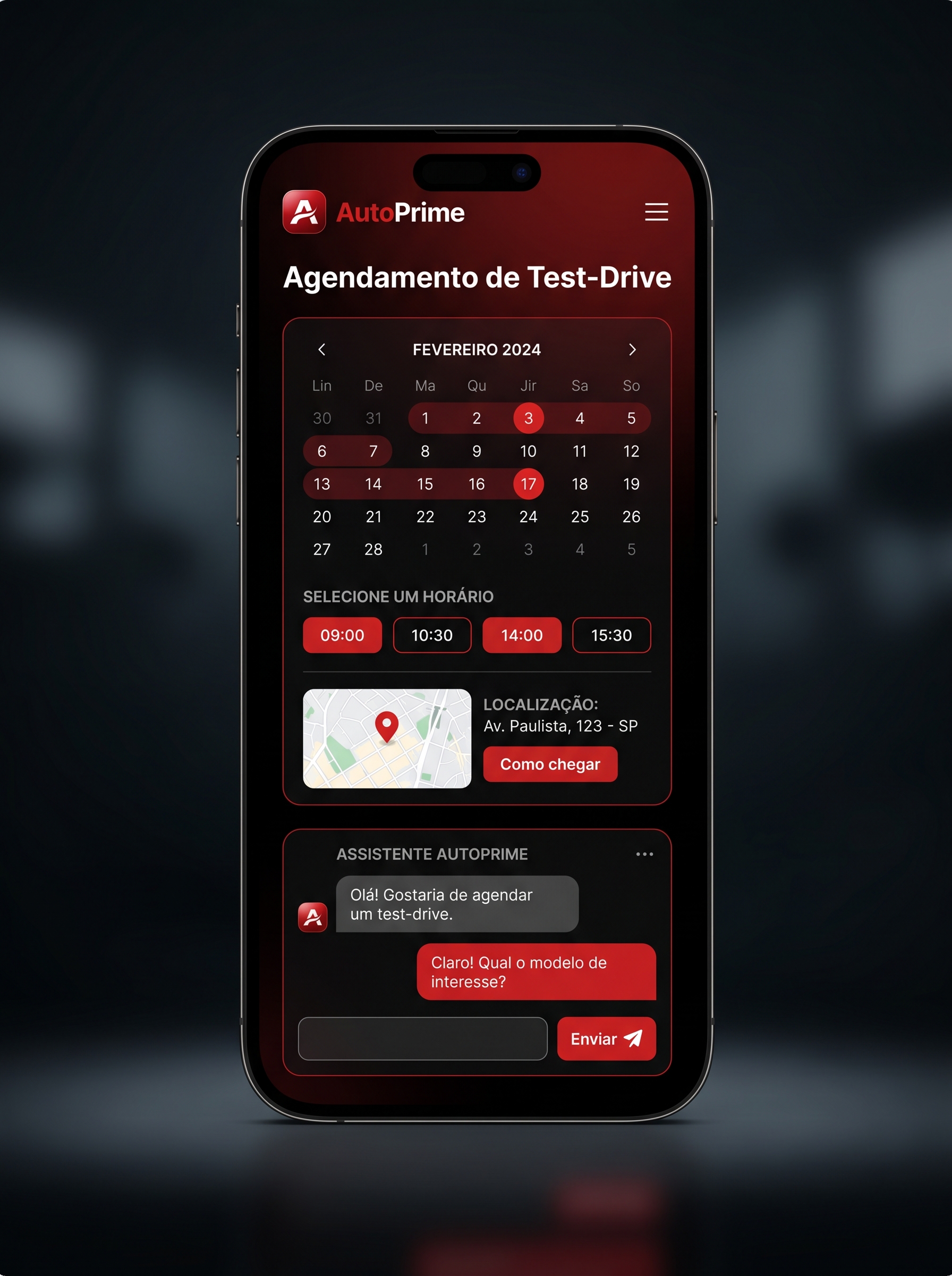 Tela 3 do app AutoPrime