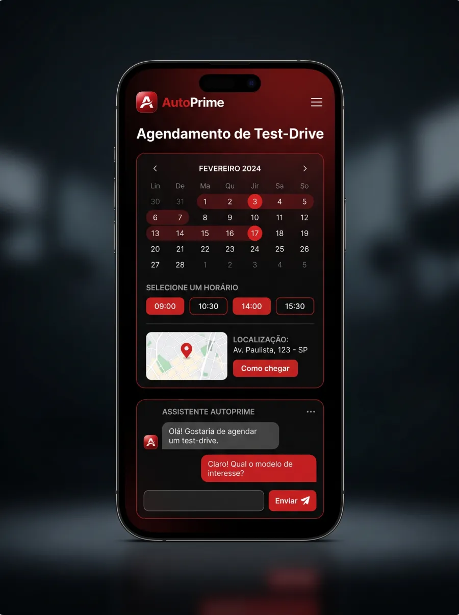 Tela 3 do app AutoPrime